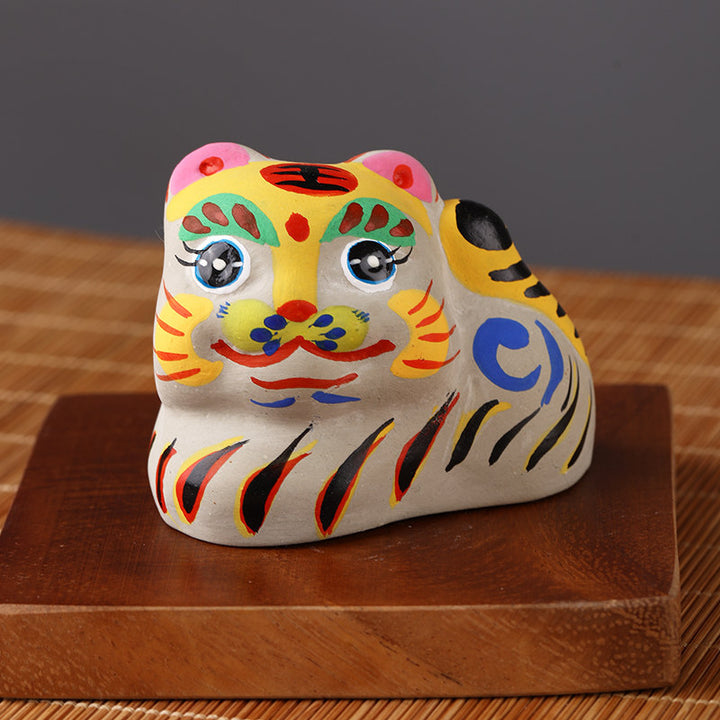 Fengxiang Clay Figurines – Hand-Painted Zodiac Sculptures (Traditional Folk Art)