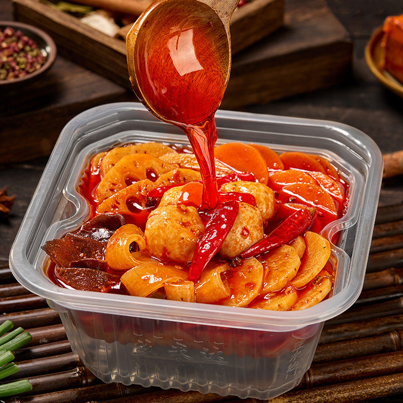 Simeida Self-Heating Hot Pot, Chongqing-style Mala Tang, convenient and ready-to-eat, perfect for lazy people, spicy beef tallow flavor, ideal for late-night meals, self-cooking hot pot.