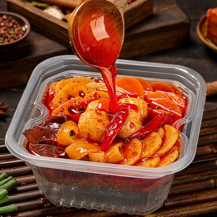 Simeida Self-Heating Hot Pot, Chongqing-style Mala Tang, convenient and ready-to-eat, perfect for lazy people, spicy beef tallow flavor, ideal for late-night meals, self-cooking hot pot.