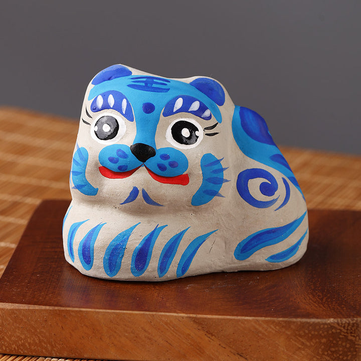 Fengxiang Clay Figurines – Hand-Painted Zodiac Sculptures (Traditional Folk Art)
