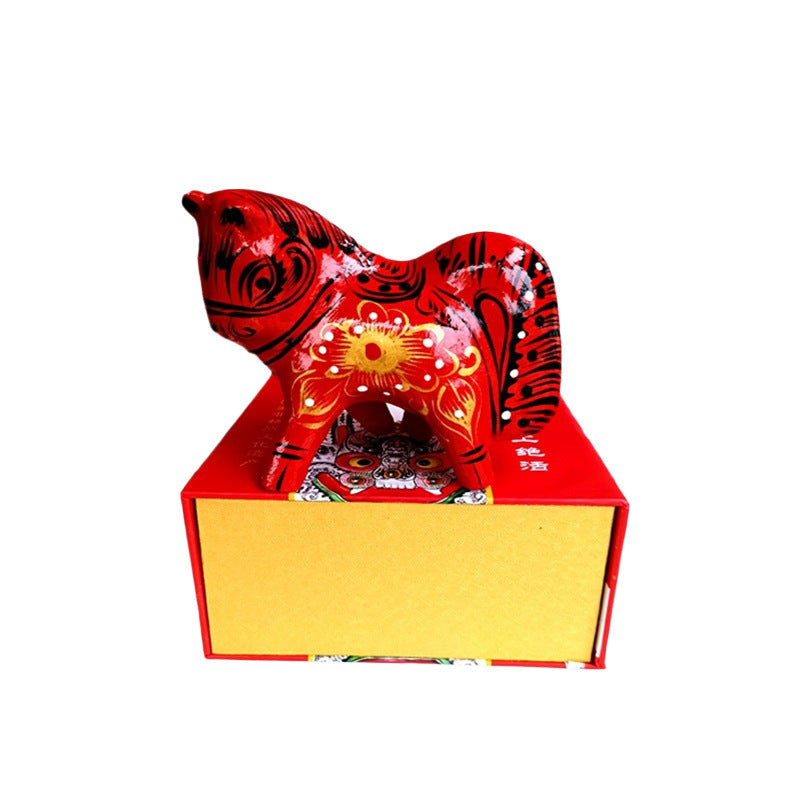 Figuras de arcilla Fengxiang artesanales – Colección Zodiaco Pintada