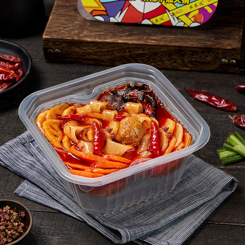 Simida self-heating hot pot, convenient instant food, self-heating rice, Chongqing style lazy person's self-service spicy hot pot, small hot pot wholesale.