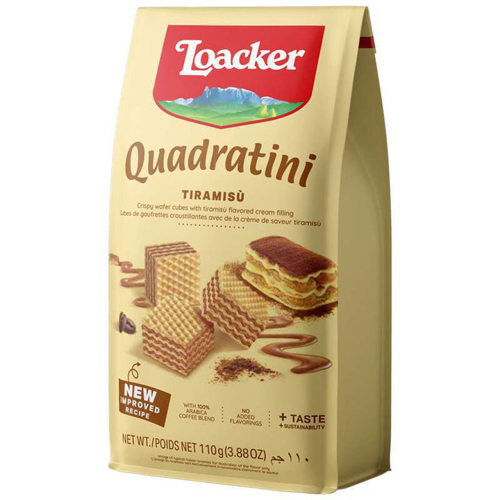 Loacker Wafer Biscuits 125g | Individually Wrapped Snack Pack | Festive Treats