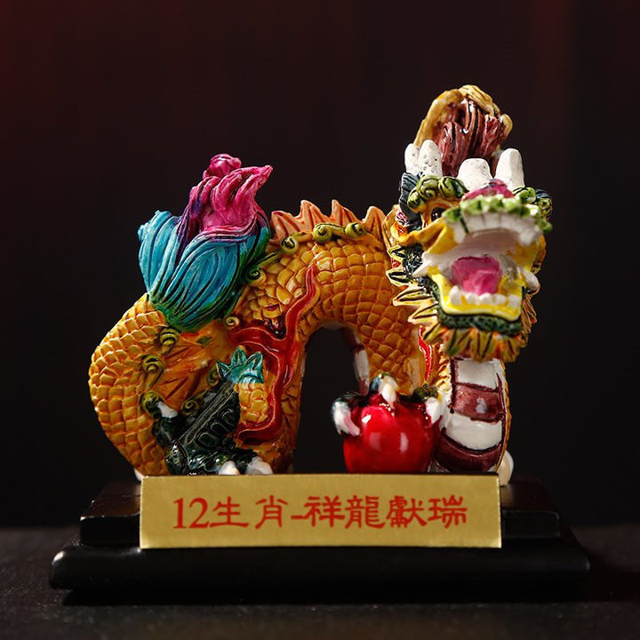 Hand-Painted Zodiac Clay Figurines – Vintage Chinese Folk Art Collectibles