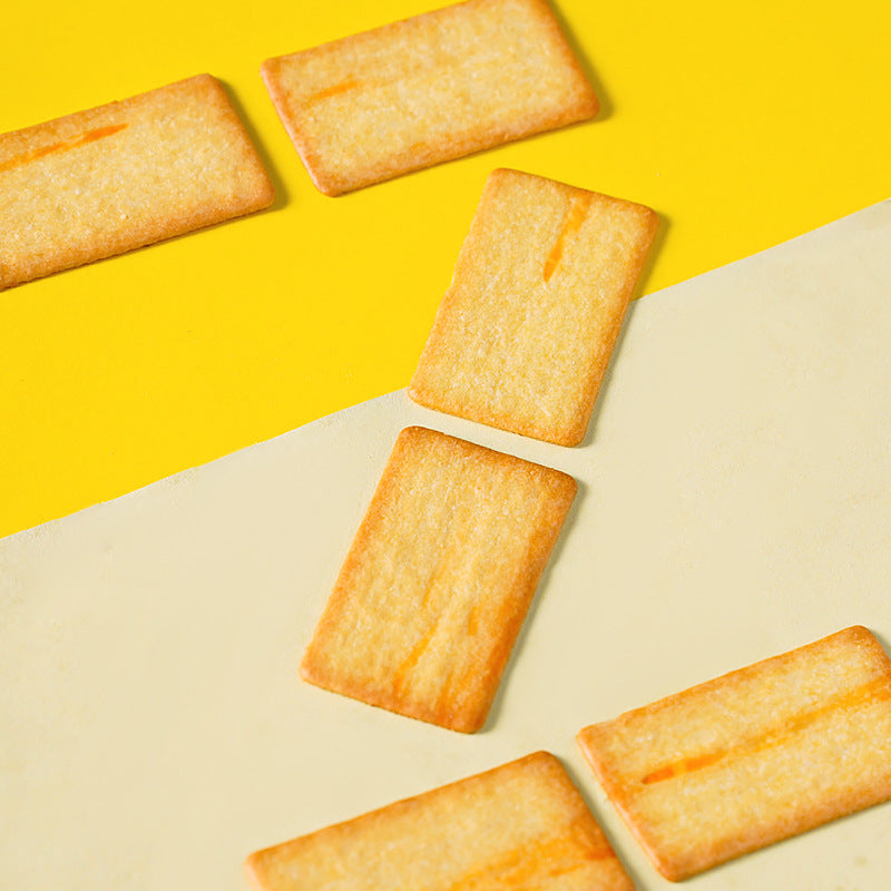 Direct Ship Rock-Baked Cheese Crispy Biscuits | Japanese-Style Thin Crisps | Office Snack
