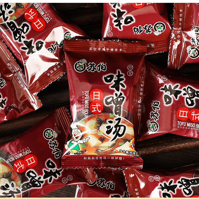 Subo Japanese-style Miso Soup, 8g tofu soup, instant miso soup, egg-fr ...