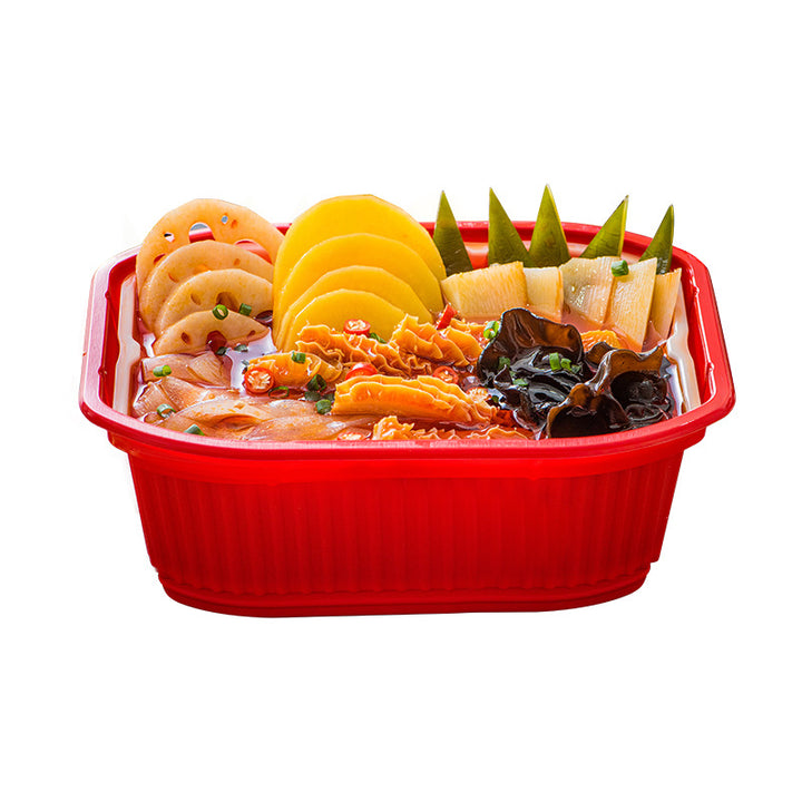 Chongqing self-heating hot pot, convenient and easy-to-prepare instant food, spicy Sichuan-style self-heating hot pot, popular online food, wholesale self-heating mini hot pot.