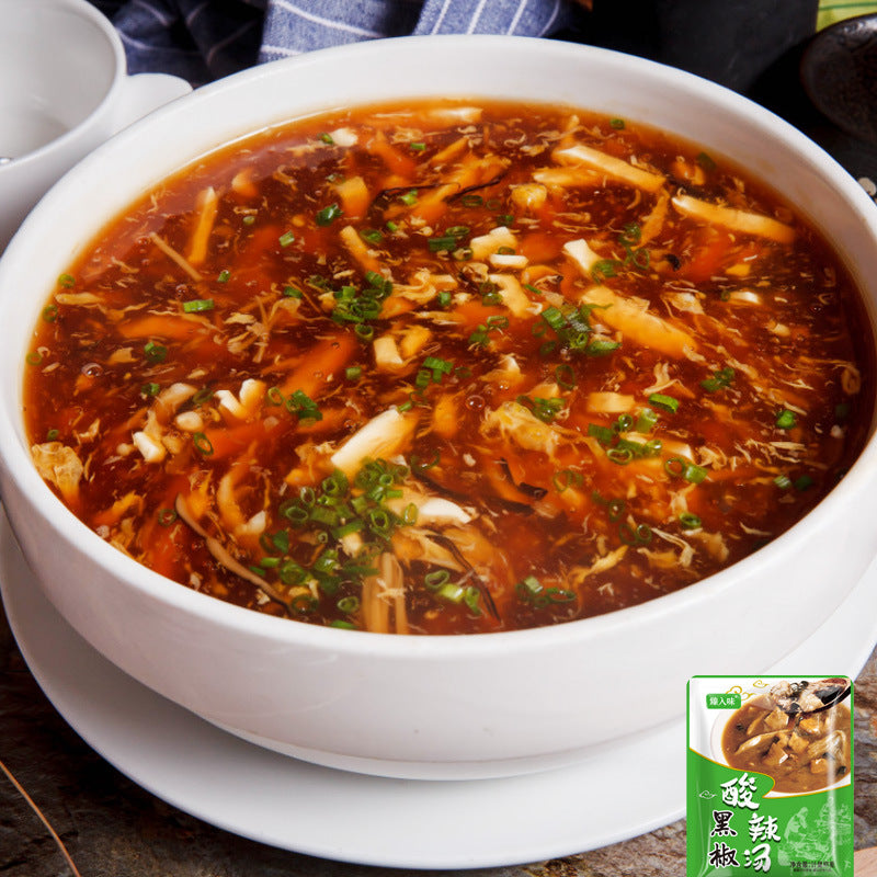 黑椒酸辣汤餐饮户外早餐小吃摊胡辣汤调料包家用袋装黑椒酸辣汤