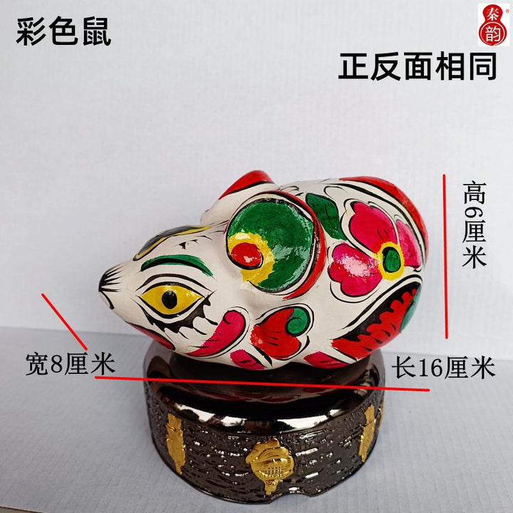 Figuras de arcilla Fengxiang artesanales – Colección Zodiaco Pintada
