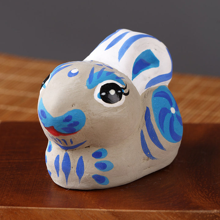 Fengxiang Clay Figurines – Hand-Painted Zodiac Sculptures (Traditional Folk Art)
