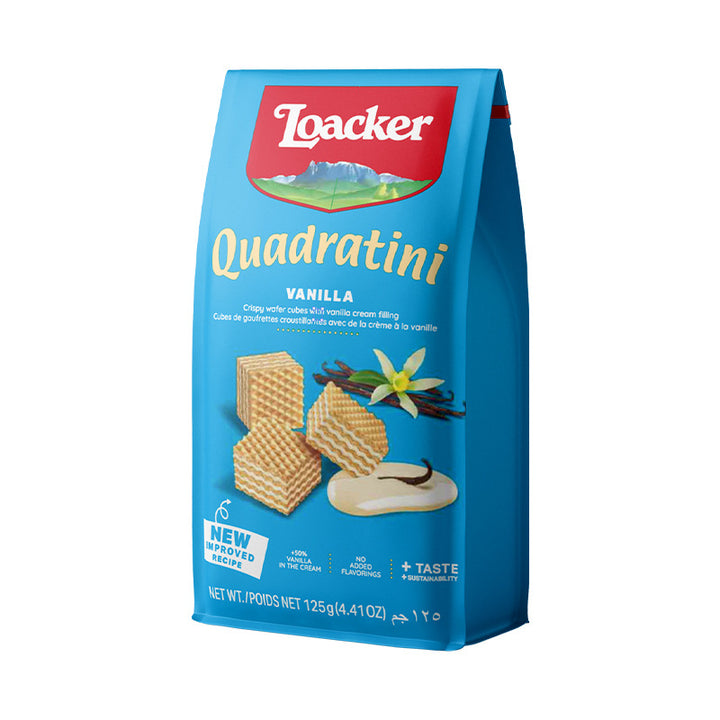 Loacker Wafer Biscuits 125g | Individually Wrapped Snack Pack | Festive Treats