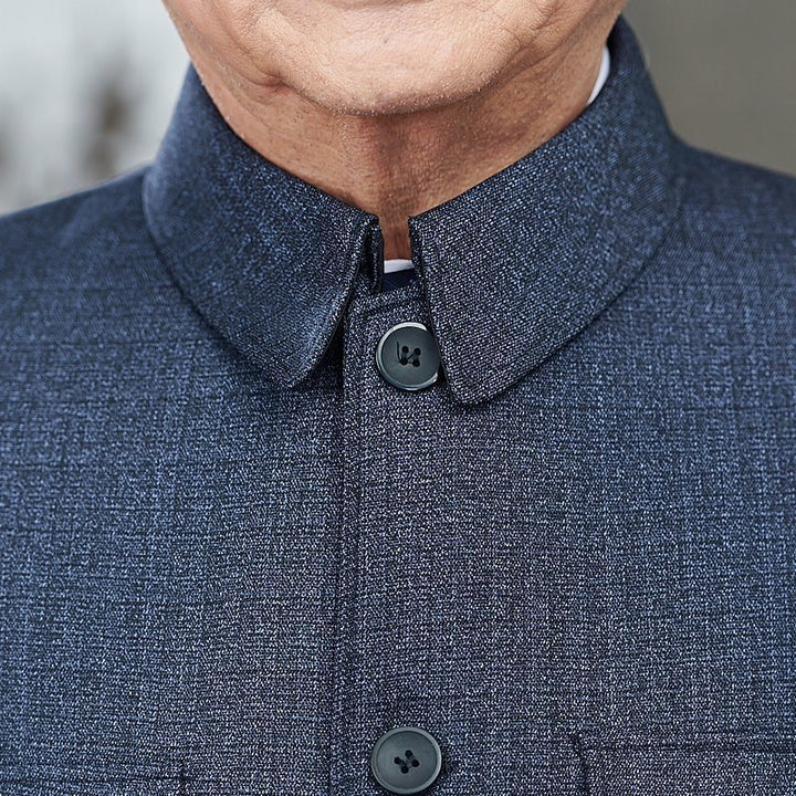 Middle-aged and elderly Zhongshan suit men's suits elderly Zhongshan suit dad coat spring and autumn style old people's clothes grandfather tops