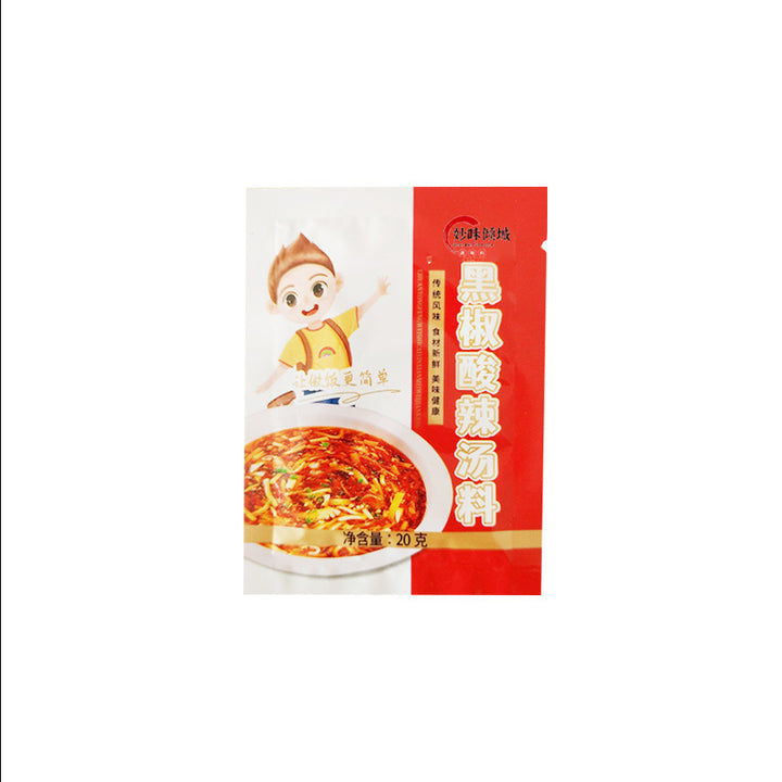 黑椒酸辣汤料包小吃胡辣汤方便速食汤底家用袋装早餐黑椒酸辣汤料