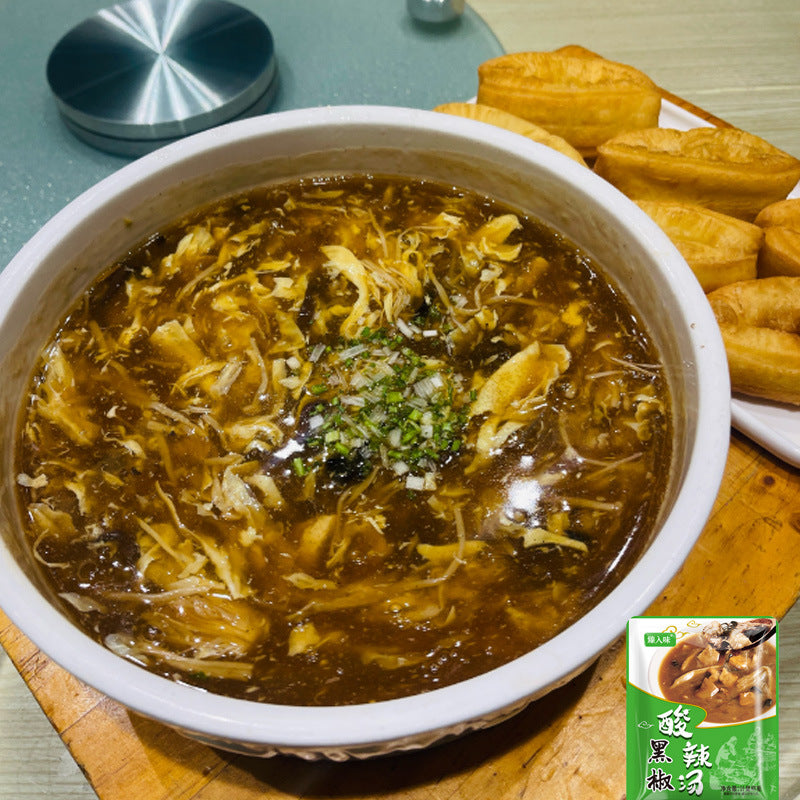 黑椒酸辣汤餐饮户外早餐小吃摊胡辣汤调料包家用袋装黑椒酸辣汤