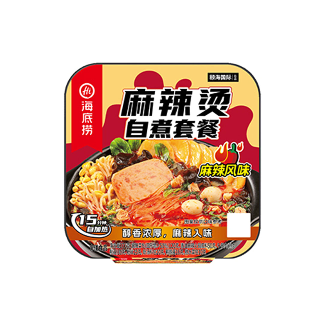 Haidilao Self-Heating Hot Pot with Crispy Tripe, Spicy Beef and Beef Brisket - Large Portion, Wholesale Case