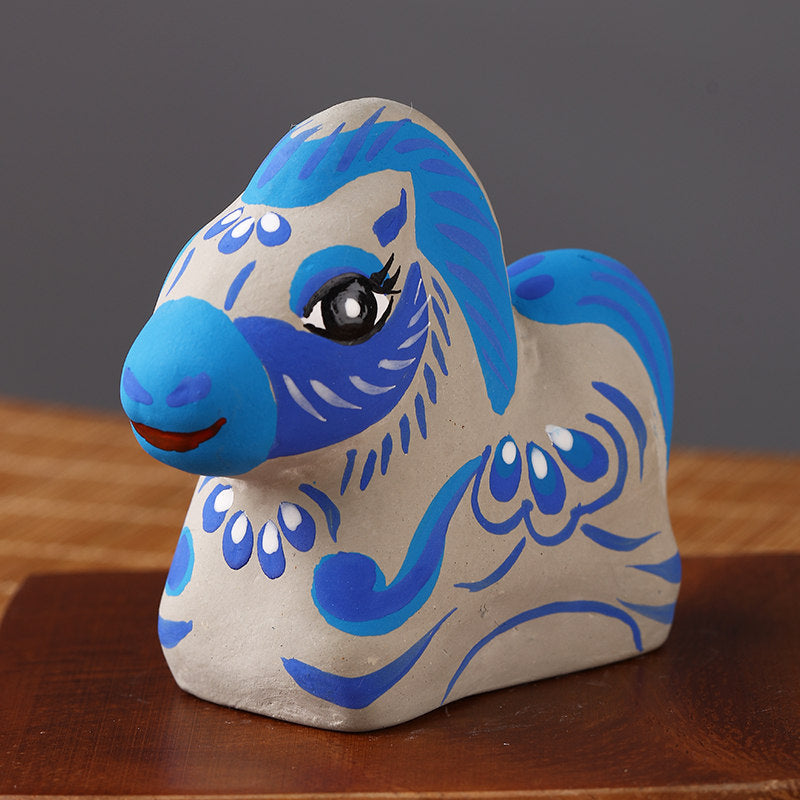 Fengxiang Clay Figurines – Hand-Painted Zodiac Sculptures (Traditional Folk Art)