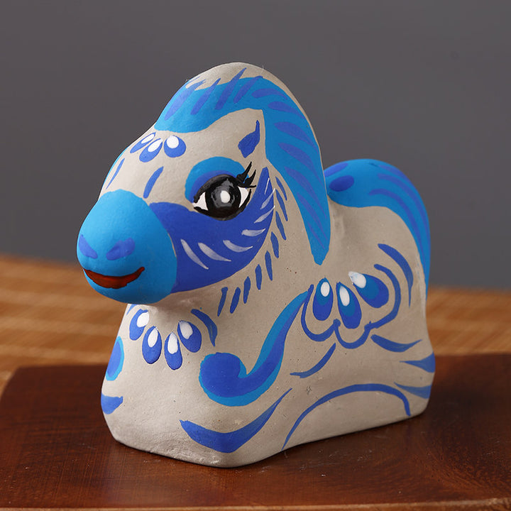 Fengxiang Clay Figurines – Hand-Painted Zodiac Sculptures (Traditional Folk Art)
