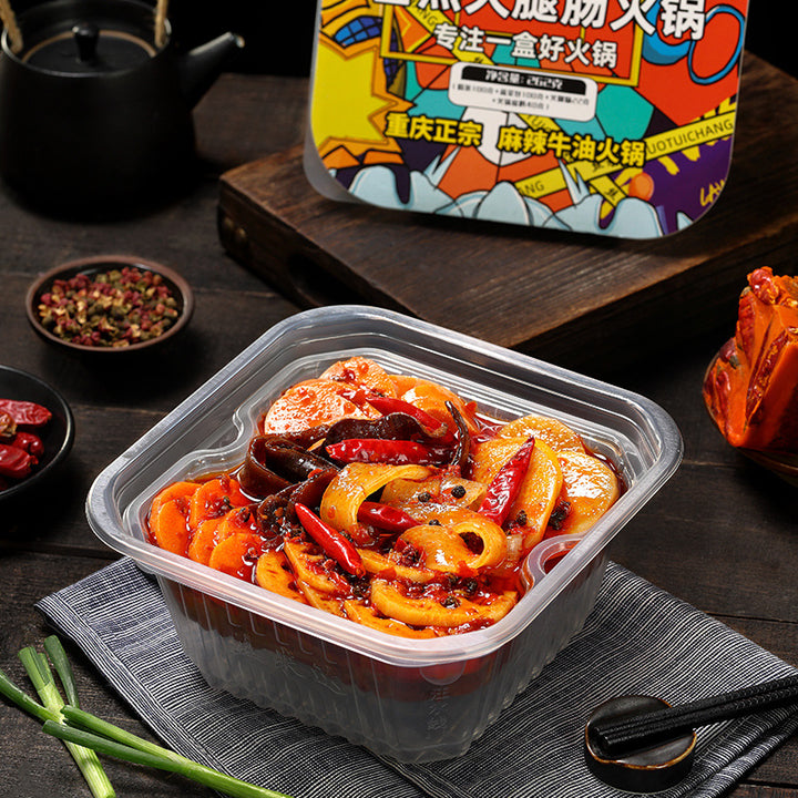Simeida Self-Heating Hot Pot, Chongqing-style Mala Tang, convenient and ready-to-eat, perfect for lazy people, spicy beef tallow flavor, ideal for late-night meals, self-cooking hot pot.