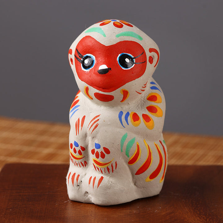 Fengxiang Clay Figurines – Hand-Painted Zodiac Sculptures (Traditional Folk Art)