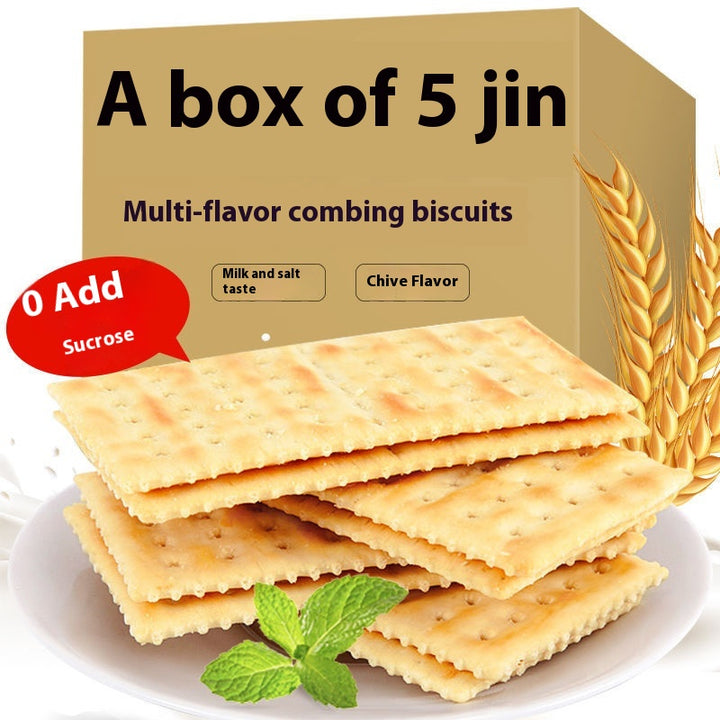 Scallion Soda Crackers | No Added Sugar | Crispy Milk & Salt Flavor