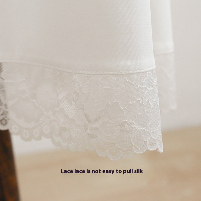 Lace Underskirt for Hanfu | Anti-Exposure Slip Skirt for Cheongsam | Elegant Layering Long Skirt