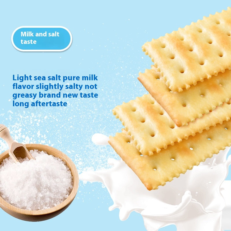 Scallion Soda Crackers | No Added Sugar | Crispy Milk & Salt Flavor
