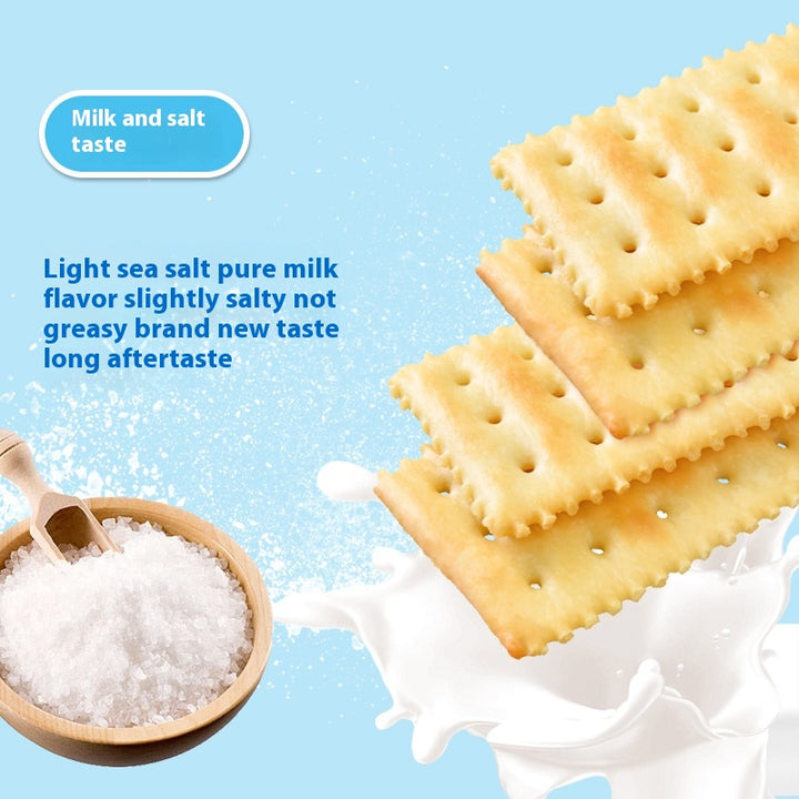 Scallion Soda Crackers | No Added Sugar | Crispy Milk & Salt Flavor