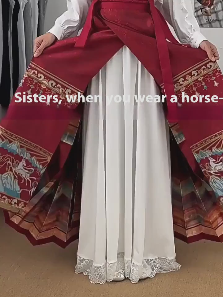 Lace Underskirt for Hanfu | Anti-Exposure Slip Skirt for Cheongsam | Elegant Layering Long Skirt